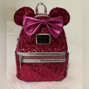 Loungefly Disney Parks Sequin Back
Pack Imagination Pink